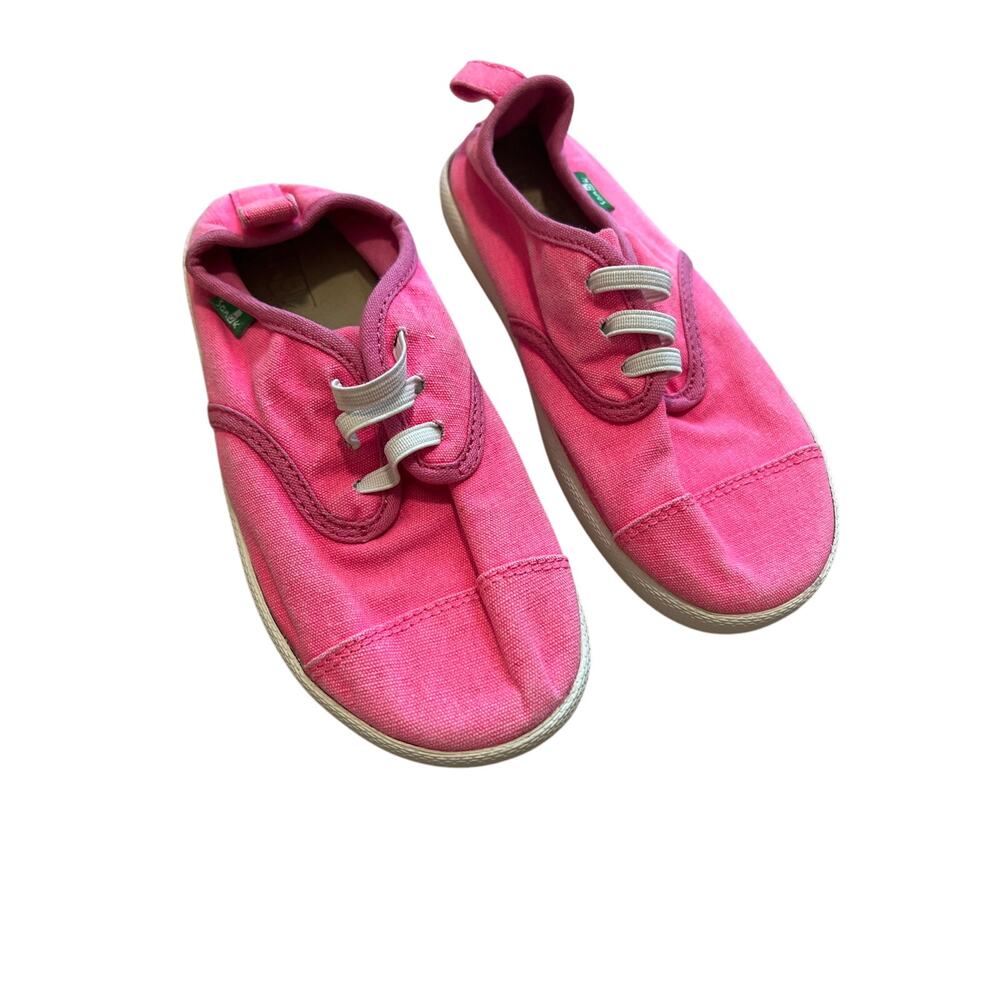 Girls Sanuk Pink Slip On Shoes Size 11 Boat Shoes Toddler